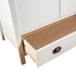 Maison Madeleine -  3Door Wardrobe Hill Range White 127x50x170 cm Solid Pine Wood